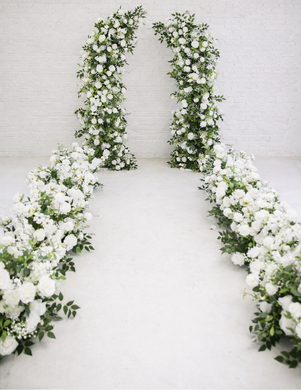 Set of 8 Green Haven Aisle Flowers