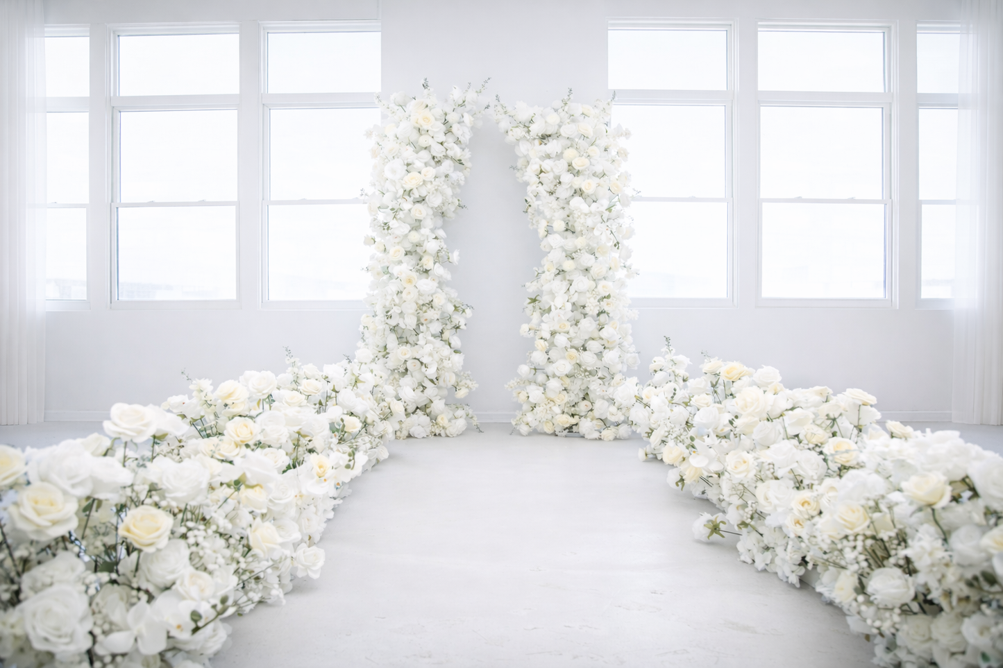 Set of 8 Pearl Bloom Aisle Flowers