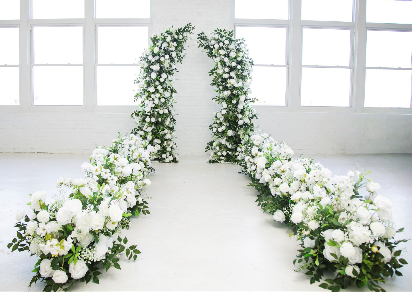 Set of 8 Green Haven Aisle Flowers
