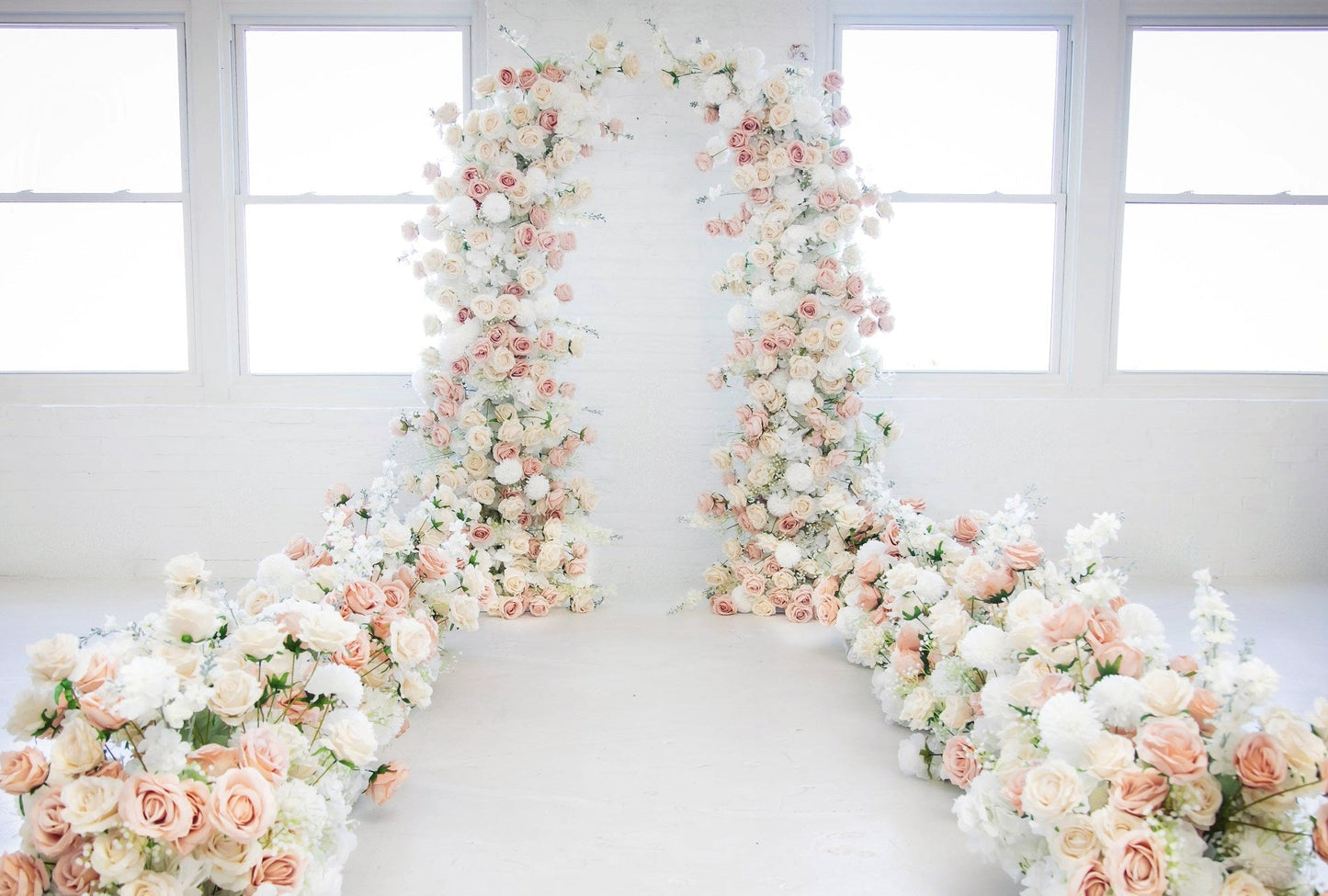 Set of 8 Blush Elegance Aisle Flowers