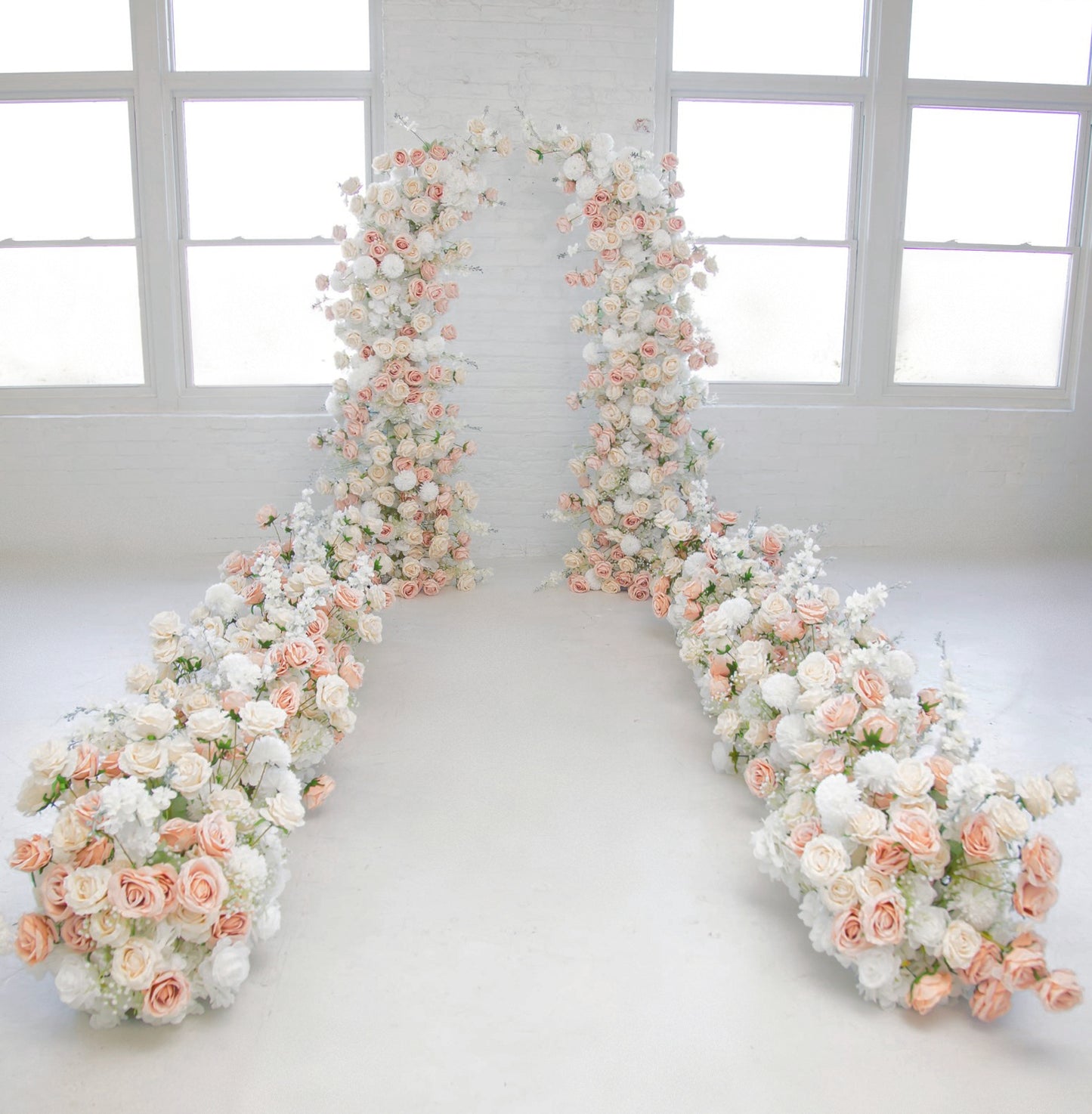 Set of 8 Blush Elegance Aisle Flowers